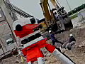 Royalty Free Stock Video SD Footage Measuring Devise and View of a Construction Site in Ft. Lauderdale,  Florida