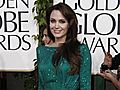 Gorgeous in Green at the Golden Globes