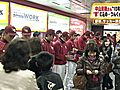 東日本大震災　スポーツ選手らが各地で支援呼びかけ　楽天は神戸市で募金呼びかけ
