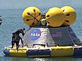 Orion crew capsule mockup is taken out for test