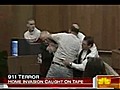 Home attack,  court brawl caught on tape