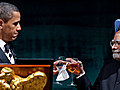 President Obama Toasts Prime Minister Singh of India