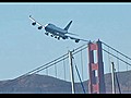 Plane Barely Misses Golden Gate Bridge