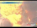 9RAW: Enorme incendio en la refinería de petróleo de Japón