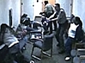 Courthouse brawl caught on tape