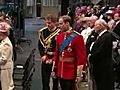 William,  Harry Enter Westminster Abbey