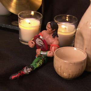 WWE NXT: Yoshi Tatsu appears at the shrine to his one-legged action figure