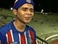 Deficiente visual vai pela primeira vez ao estádio acompanhar o Bahia