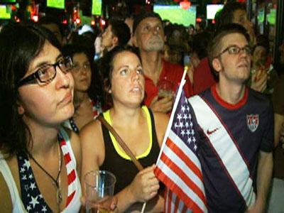 Raw Video: Japan’s World Cup win stuns U.S. fans