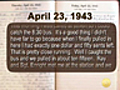 Lt. Reichard’s WWII Diary - April 23,  1943