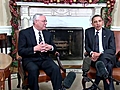 President Obama Meets with General Colin Powell