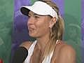 Wimbledon: Sharapova Interview