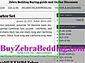 Buy Cheap Zebra Bedding Online