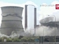 Amateur video: Cooling towers destroyed in South Africa