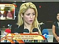 Shakira ayuda a Brasil