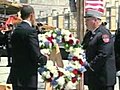 Obama Visits Ground Zero,  Speaks with Families, Firefighters