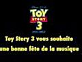 Toy story 3- Buzz et Woody fêtent la musique