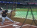 Altuve takes batting practice