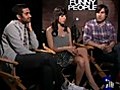 Aziz Ansari,  Aubrey Plaza, and Jason Schwartzman with Matt Za...