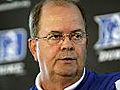 Football coach David Cutcliffe is staying at Duke.