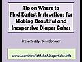 Easy Way To Learn How to Make a Diaper Cake For Baby Shower Gift