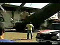 Fiat 500 -  accident de grue