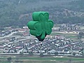 Shamrock balloon rises above Orlando on St. Patrick’s Day