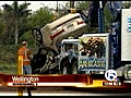 Report from the scene of the crash in Wellington (NewsChannel 5)