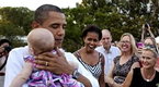 Obama,  the Baby Whisperer