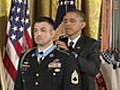 Obama Honors Soldier Who Fought In afghanistan