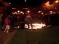 Makeshift vigil at Tucson hospital