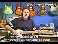 Free Electric Guitar Lessons Beginner Week 1 Lesson 4