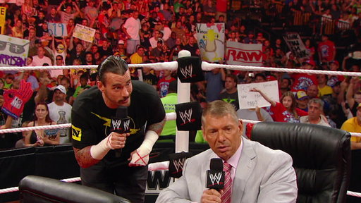 WWE Monday Night Raw - CM Punk and Mr. McMahon Talk Things Out