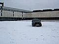 Mitsubishi Outlander fun in Snow