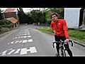 Le Braivois Renaud Boxus dans le Mur de Huy avant la 75e Flèche Wallonne