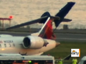 Jets collide on Boston taxiway