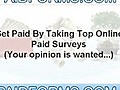 Make Money from Home with Paid Online Surveys