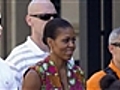 Michelle Obama recorre la Alhambra y baila flamenco