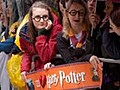 Crowds gather for Harry Potter premiere