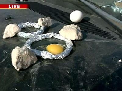 40/29 Fries Eggs On Car Hood