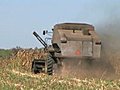 Combine Harvesting Corn 03 Stock Footage