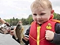 VIRAL VID: Boy catches first fish