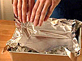 Lining a Pan with Foil