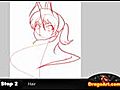 How to Draw Rei Miyamoto,  Highschool of the Dead, Step by Step