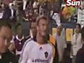 Angry David Beckham Confronts Heckling LA Galaxy Fans