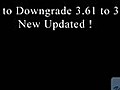 PS3 3.61 to 3.60 Downgrade - Free Download