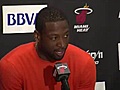 Dwyane Wade comments on his Miami Heat team going back to play in Cleveland.