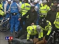 Les images d&#039;une arrestation musclée à Londres