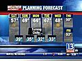 VIDEO: 3WHAM Weather Authority Evening Forecast, 11/07/08