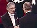 Hideki Shirakawa receives his Nobel Prize